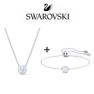 สินค้า 🔥พร้อมส่ง🔥Swarovskiแท้ใหม่ สร้อยข้อมือ swarovski ของแท้ ของแท้ 单钻项链套装