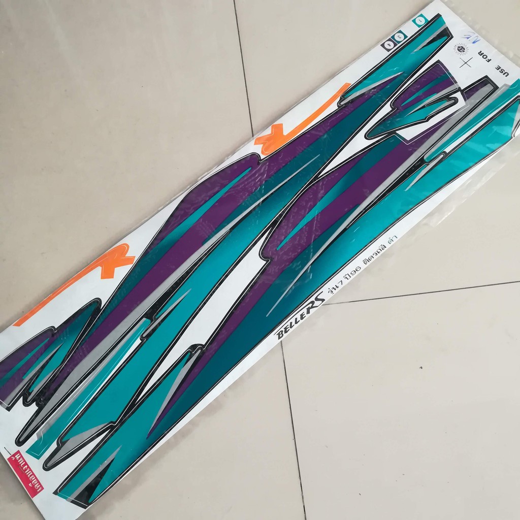 สติ๊กเกอร์ BELLE RM เบล R เคลือบเงาแท้ เนื้อสติ๊กเกอร์อย่างดี สีสด ติด ...