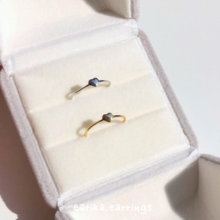 (กรอกโค้ด 72W5V ลด 65.-) earika.earrings - mini heart ring (มีให้เลือกสองสี) แหวนเงินแท้ใส่อาบน้ำได้ ฟรีไซส์ปรับขนาดได้