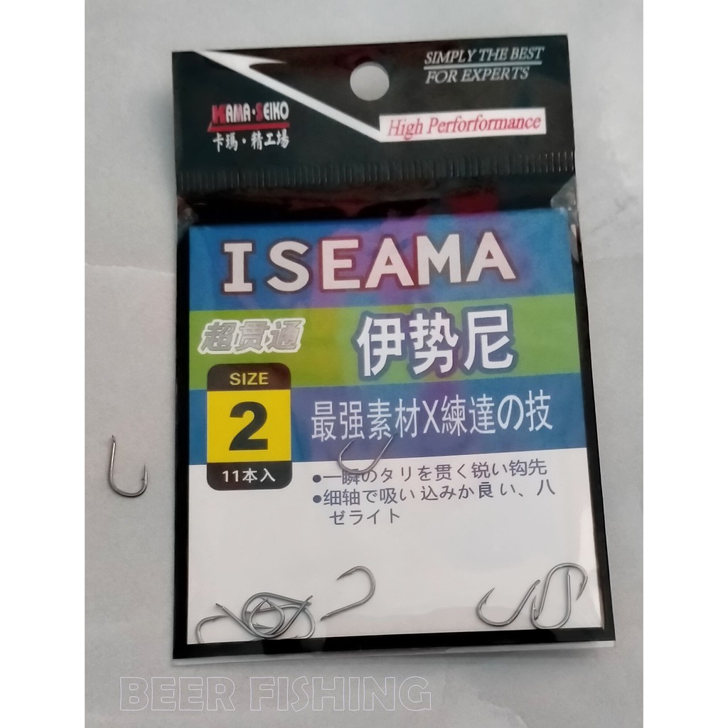 iseama-เบ็ดตกปลาตะขอประมงทรงก้นแบน