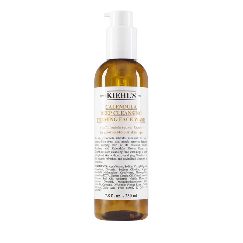 kiehls-calendula-deep-cleansing-foaming-face-wash-230ml-ของแท้ฉลากไทย