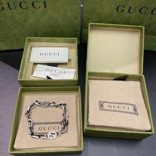 New Gucci bracelet silver ของแท้ 100%