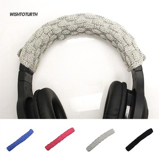 ภาพหน้าปกสินค้า☼Wt Solid Color Braided Cloth Headphone Headband Cushion Cover Protector ที่เกี่ยวข้อง