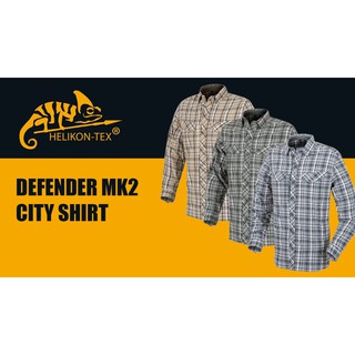 เสื้อลายสก็อต แนว Tactical ผ้ากัน UV แขนยาว DEFENDER MK2 CITY SHIRT