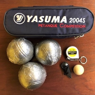 ภาพหน้าปกสินค้าเปตอง YASUMA  2004S ลูกเปตองพร้อมกระเป๋า 1 ชุด 3 ลูก  ของแท้!! ที่เกี่ยวข้อง