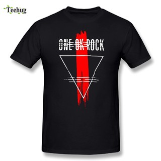 [100% Cotton] เสื้อยืดแฟชั่นผู้ชายพิมพ์ลายกราฟฟิก One OK Rock