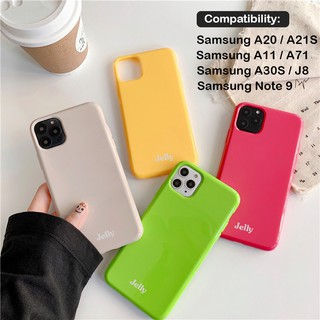 Jelly เคสสี TPU หลังเงา for Samsung A71/A30S/A20/A21S/A11/J8