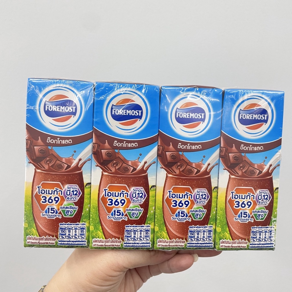 (แพ็ค 4) Foremost UHT Milk Product โฟร์โมสต์ ผลิตภัณฑ์นมยูเอชที 180 มล. ...