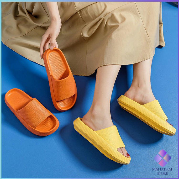 ภาพสินค้าMahaThai รองเท้าแตะ EVA รองเท้าแตะผู้หญิง รองเท้าแตะผู้ชาย รองเท้าแตะ รองเท้าพื้นหนา รองเท้าแตะใส่ในบ้าน slipper จากร้าน mahathaistore บน Shopee ภาพที่ 4