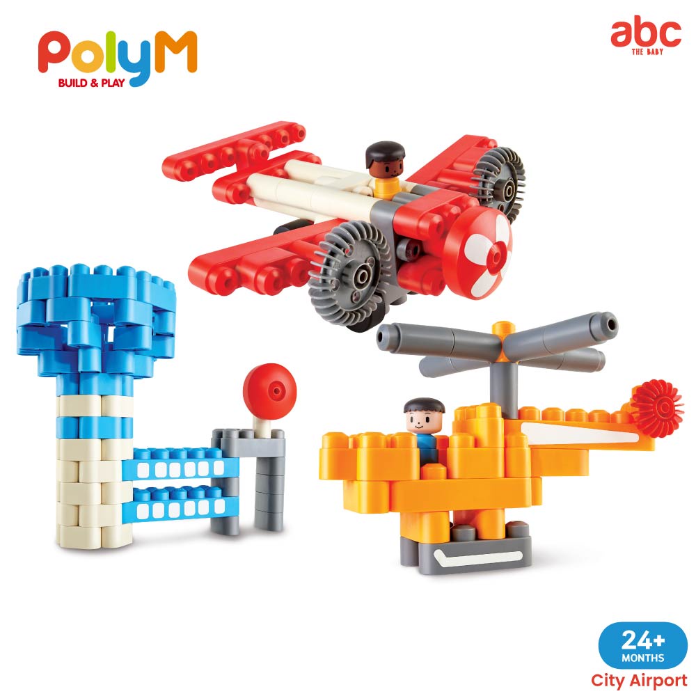 poly-m-ของเล่นตัวต่อ-ชุดหอบังคับการบิน-city-airport-142-pcs-สำหรับเด็ก-24-เดือนขึ้นไป