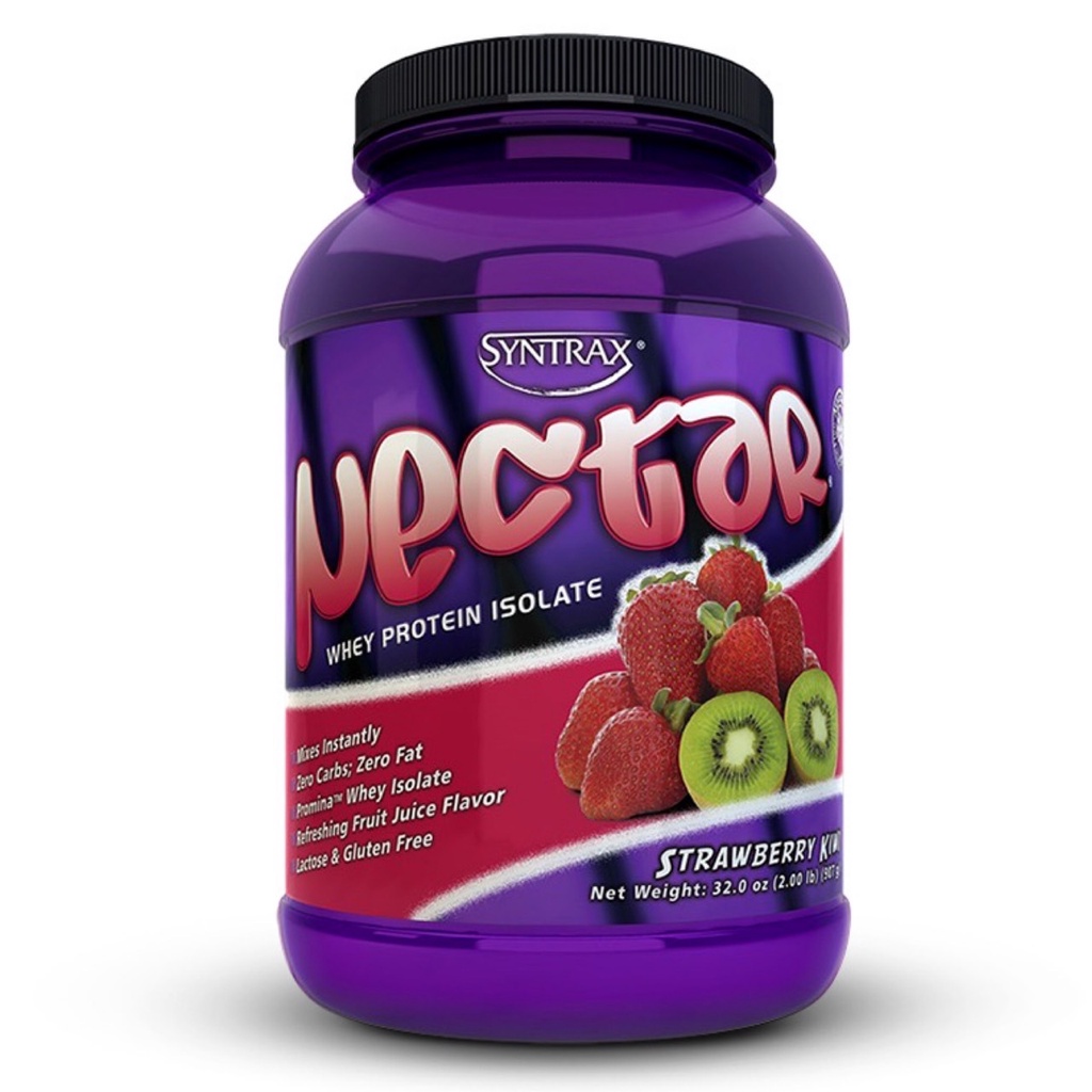 ภาพหน้าปกสินค้าSyntrax Nectar Whey Protein Isolate StrawberryKiwi 2 ปอนด์ เวย์ เวย์ไอโซเลท เวย์โปรตีน โปรตีน เวย์โปรตีนไอโซเลท