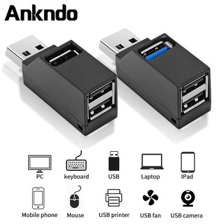 Ankndo Usb 3.0 Hub Extender 3 พอร์ตสําหรับอะแดปเตอร์แยกช่องเสียบ USB 2.0 3-Way Otg U Disk สําหรับแป้นพิมพ์แล็ปท็อปพีซีอะแดปเตอร์