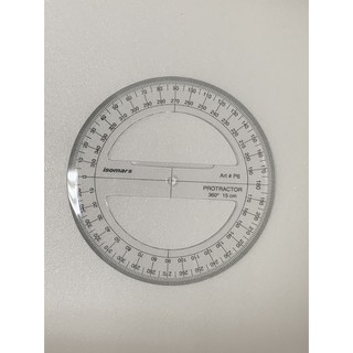 Portractor 360 องศา รุ่น ISM-02  ไม้โปรแทรกเตอร์วงกลม Pro-Circle 360 degree