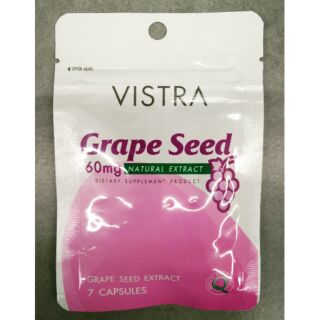 VISTRA GRAPE SEED 60 mg. (Natural Extract)