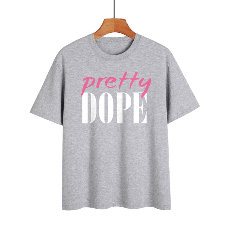 เสื้อยืดแขนสั้น-pretty-nope-สําหรับผู้หญิง