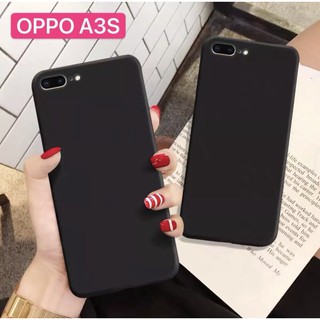 [ส่งจากไทย] Case OPPO A3S เคสโทรศัพท์ออฟโบ้ a3s เคสนิ่ม tpu เคสสีดํา เคสซิลิโคน สวยและบางมาก