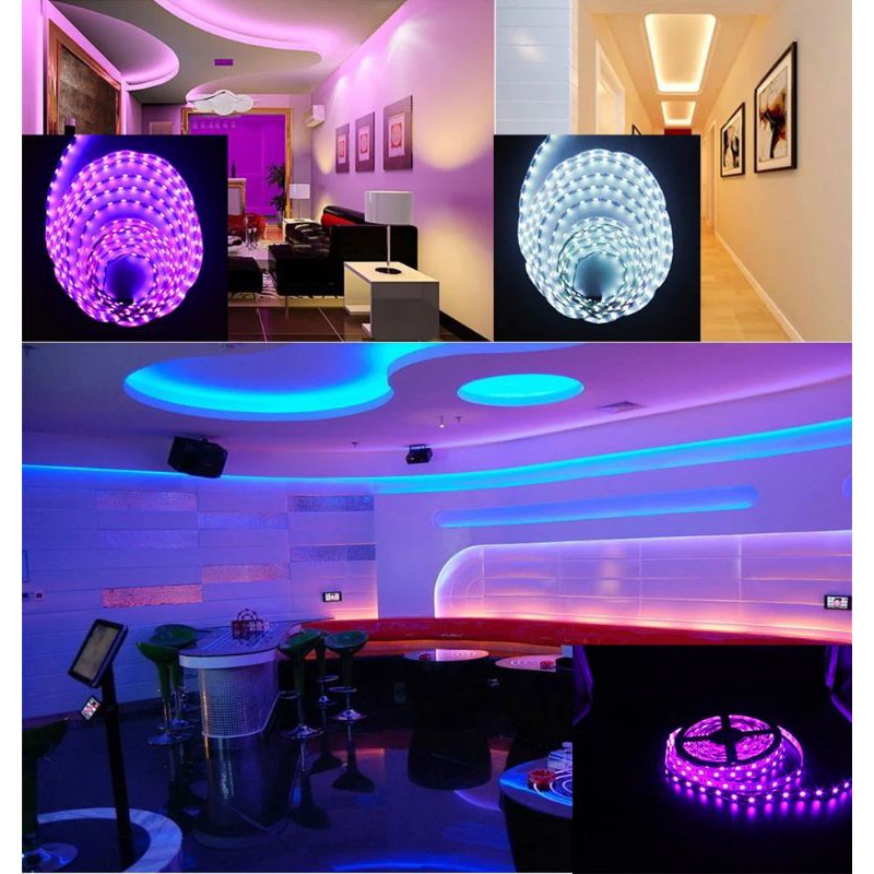 ไฟเส้น-ยาว5m-300led-ไฟled-strip-light-rgb-รีโมท-แหล่งจ่ายไฟ