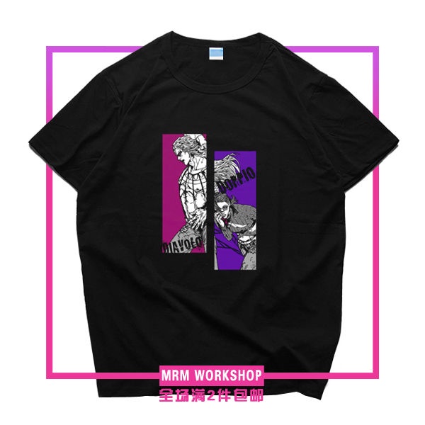 jojo-s-bizarre-adventure-golden-wind-dobio-diablo-boss-อะนิเมะเสื้อยืดแขนสั้น