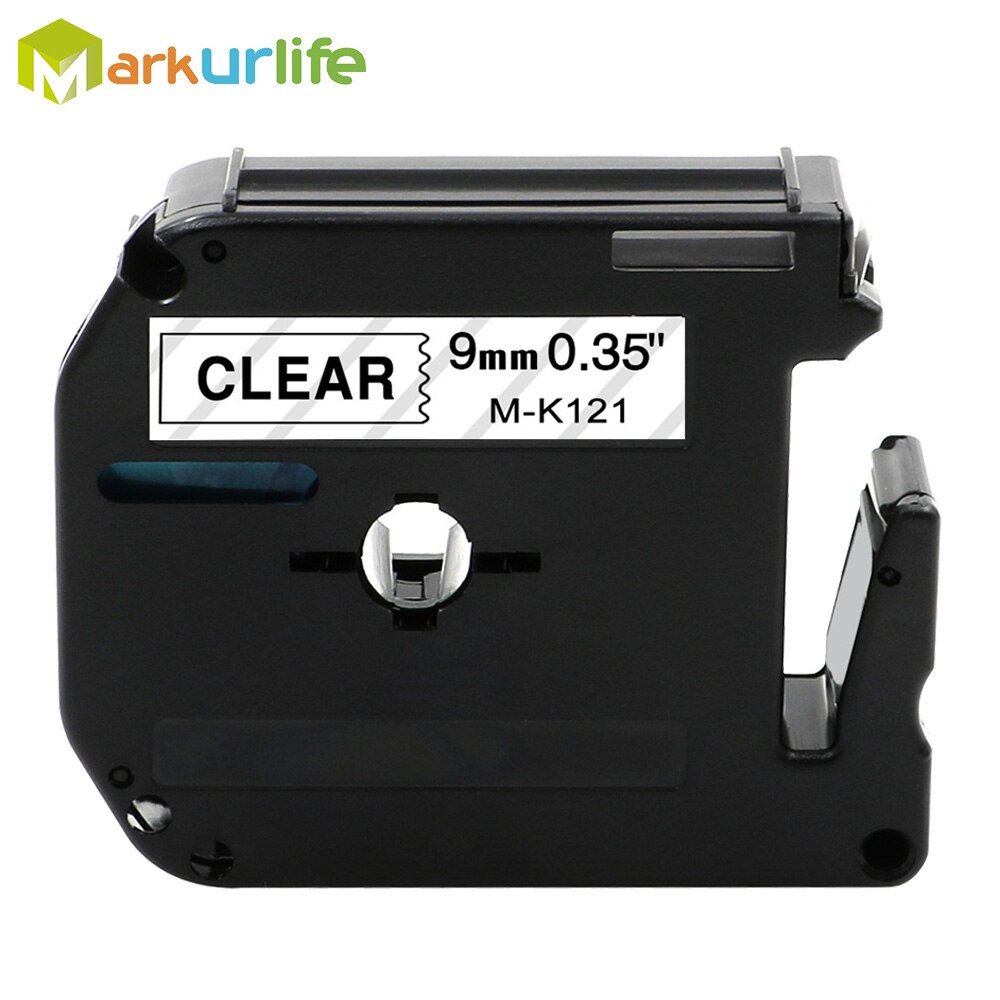 9mm-8m-mk-121-black-on-clear-label-tapes-compatible-for-brother-p-touch-label-printer-ribbon-m-k121-mk-121-mk121-mk121