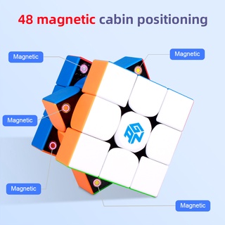Gan 354 M V2 Gan 3x3 Speed Magic Cube Less Professional สติกเกอร์ ...
