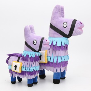 สินค้า ตุ๊กตานุ่ม รูปการ์ตูน Fortnite Game Stash Llama สีรุ้ง ขนาด 25 ซม. 34 ซม.