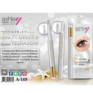 Ashley Eyeliner&amp;Eyeshadow Pen A-169 อายไลเนอร์เนื้อครีมนุ่ม เขียนลื่นไม่มีสะดุด สีเข้มชัด พิกเมนท์แน่น ติดทนนาน กันน้ำ