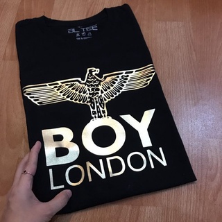 เสื้อยืด พิมพ์ลายโลโก้ BOY LONDON BIG ORIGINAL GOLD FOIL สําหรับผู้ชาย