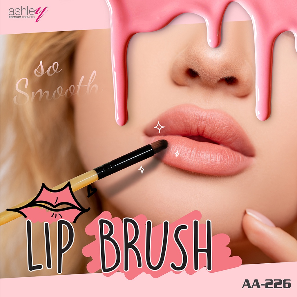 aa-226-ashley-lip-brush-แปรงทาลิปสติก-ขนแปรงนุ่มละมุน