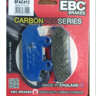 ผ้าเบรค EBC Brakes รุ่น Carbon / ผ้าหลัง Suzuki Burgman650,  Burgman400
