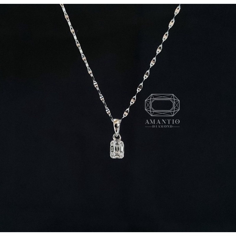 amantio-diamond-จี้เพชรบาเก็ต-พร้อมสร้อยคออิตาลี18k-เพชรแท้ทองแท้