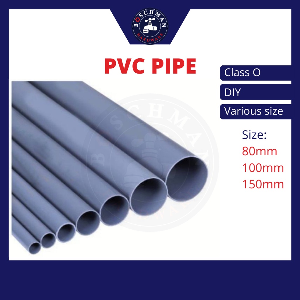 [ขายโดยฟุต] ท่อพีวีซี ท่อสีเทา Nipis Paip Air PVC Kelabu ท่อน้ํา PVC ...