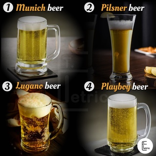 ภาพหน้าปกสินค้าOcean แก้วเบียร์ 4 สไตล์ Munich beer / Playboy beer / Lugano / Pilsner แก้วเบียร์ทรงสูง แก้วเหล้า แก้ววิสกี้ แก้วค็อกเทล ที่เกี่ยวข้อง