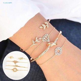 Farfi  4Pcs/Set Fashion Bracelet Exquisite Hand Chain Gift Opening