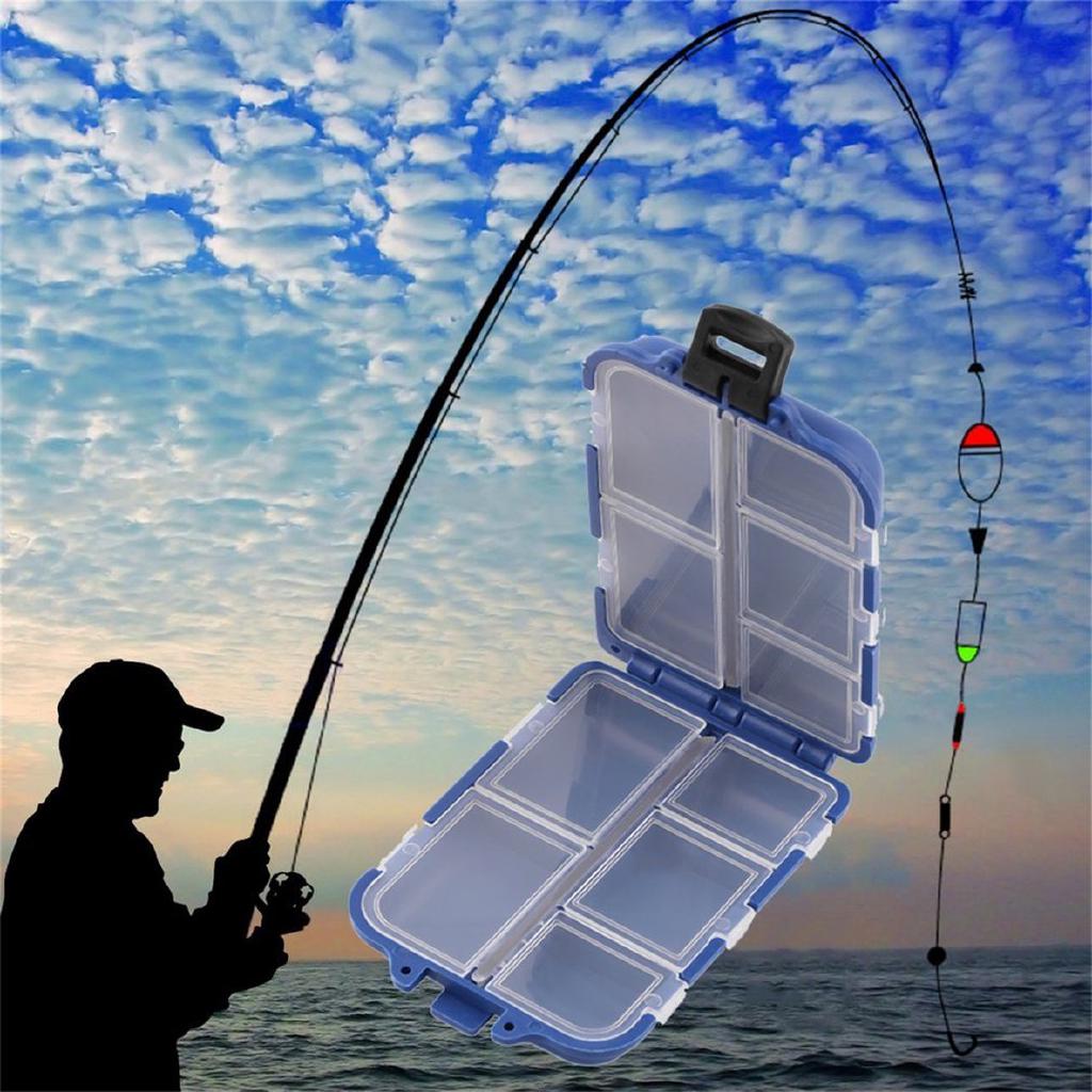 Fishing Tackle Accessory Storage Box Compartments Visible Fishing Lure Box Fishing Lure Bait Hooks Storage Box Storage Case