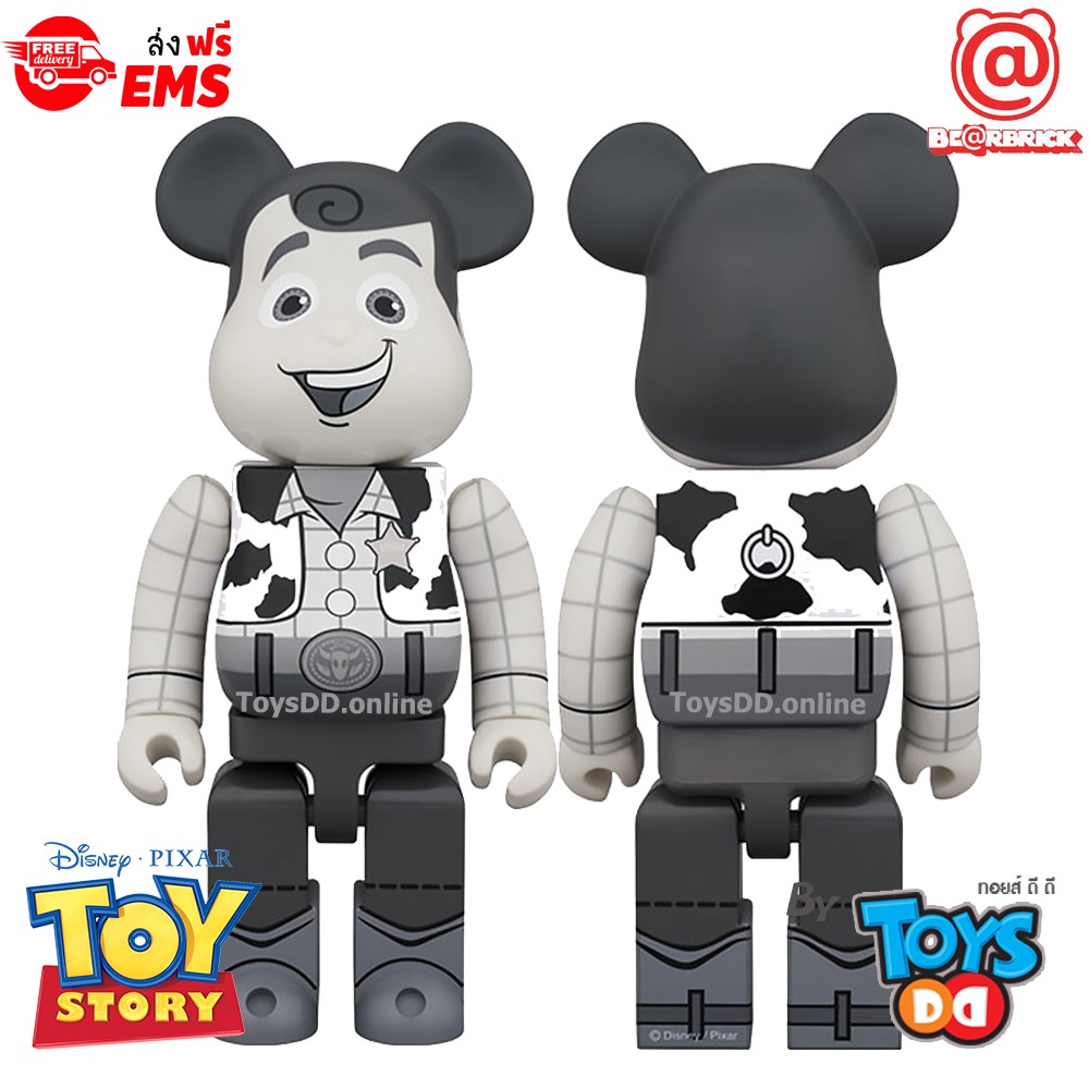 BearBrick Woody Bland and White 400% | Shopee Thailand