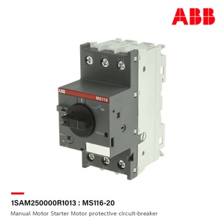 ABB - MS116-20 Manual Motor Starter Motor protective circuit-breaker 16-20A, 50kA - 1SAM250000R1013 - เอบีบี