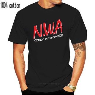 เสื้อยืด ลายโลโก้ Nwa Outta Compton Big Logo 100 Clic Rap สไตล์ฮิปฮอปเสื้อยืด พิมพ์ลายคลาสสิก เลือกลายได้S-5XL
