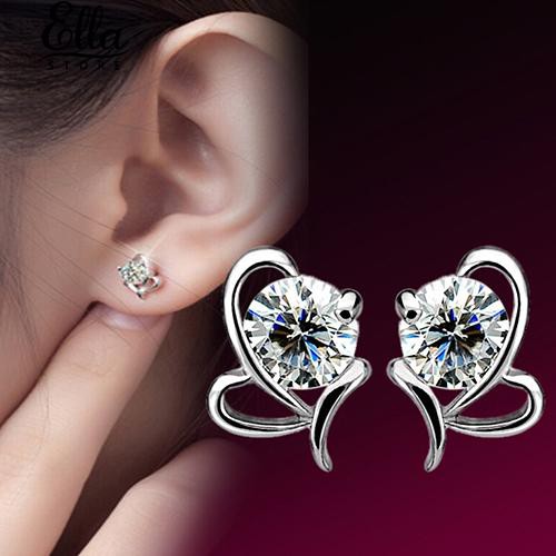 ของผู้หญิง-925-สเตอร์ลิงหัวใจเงินรอบ-earrings-earrings-สตั๊ด