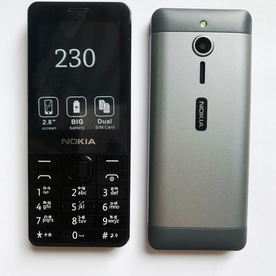 โทรศัพท์มือถือ-โนเกียปุ่มกด-nokia-230-สีดำ-2-ซิม-จอ-2-8นิ้ว-รุ่นใหม่-2020