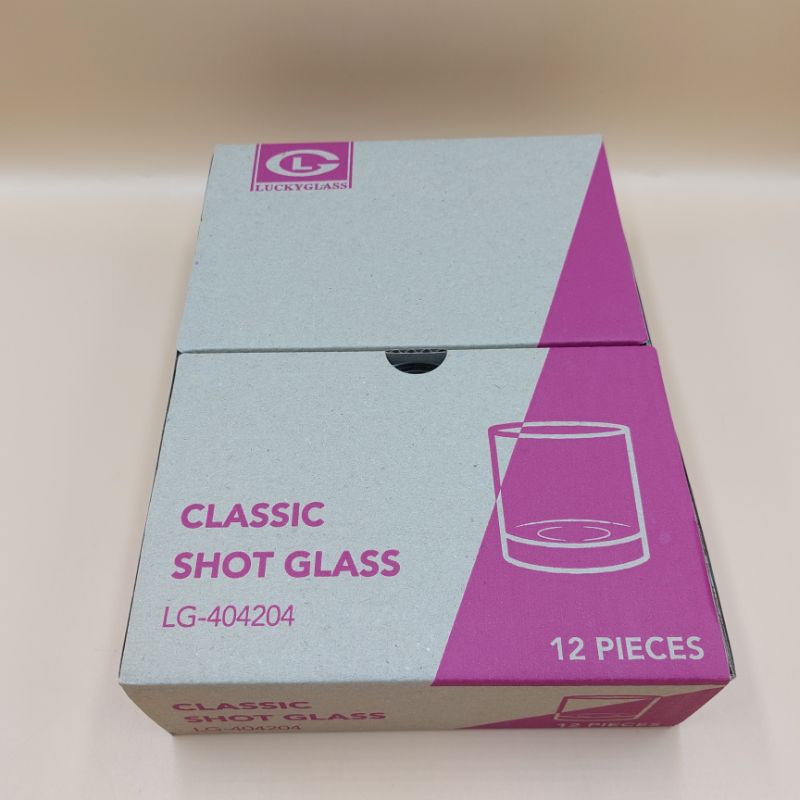 ขายยกกล่อง-แก้วใสทรงเตี้ย-clsaaic-shot-glass-lg-404204-บรรจุ-12-ใบ