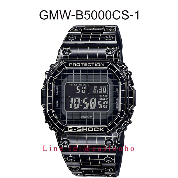 gmw-b5000cs-1ของแท้-100-g-shock-with-laser-engraved-grid-pattern