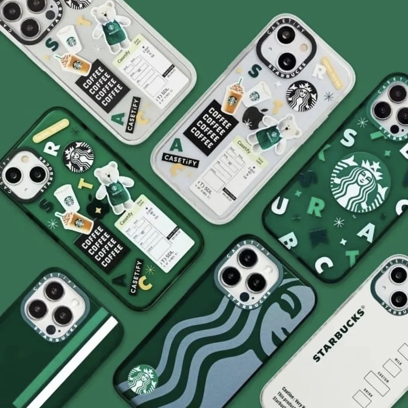 พร้อมส่ง)13ProMax/13Pro/13 Casetify StarBucks Impact Case Shopee