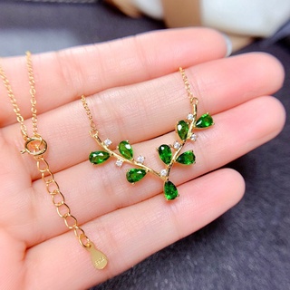 Fashion Water Drop Zircon Antlers Pendant Necklace Exquisite Charm Clavicle Chain Womens Wedding Engagement Statement Jewelry