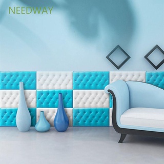 สินค้า Needway สติ๊กเกอร์โฟม Pe 3D มีกาวในตัวสําหรับติดตกแต่งผนังบ้านหัวเตียงป้องกันการชน 23.6นิ้วX11.8นิ้ว
