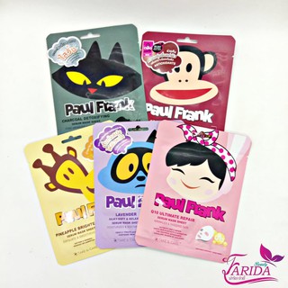 🔥Biggest Sale🔥Paul Frank Serum Mask Sheet  23g. (5 สูตร)พอล แฟรงก์ แผ่นมาส์กเนื้อนุ่มบางเบา บำรุงผิวหน้า