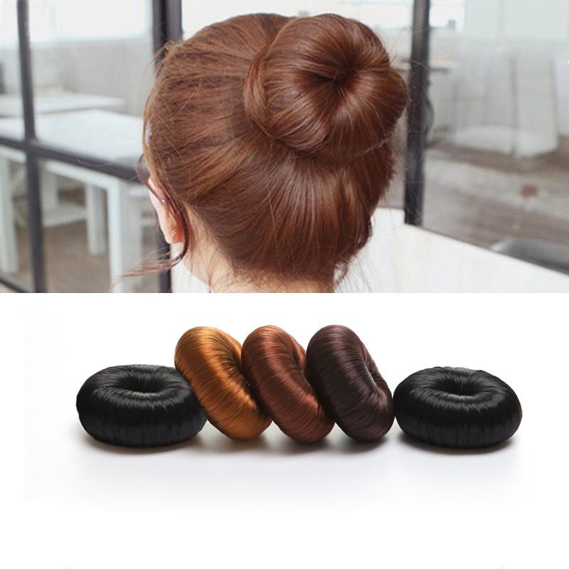 ผมวงยืดหยุ่นผมอุปกรณ์-bun-hair-clip-จัดแต่งทรงผม-ทรงผมผู้หญิง