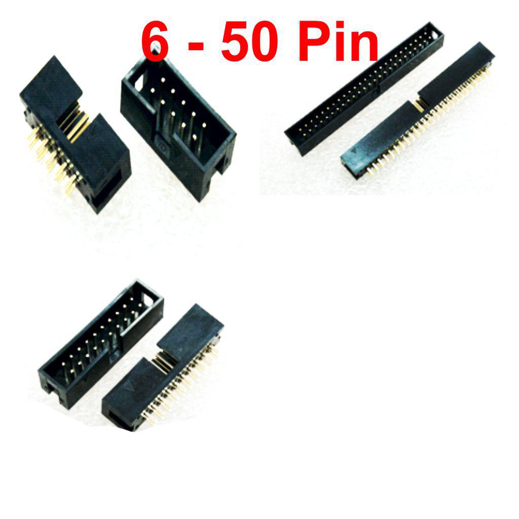 ขั้วเฮดเดอร์ ตัวผู้ขาตรง Box Header Connector ST | Shopee Thailand