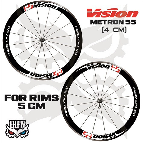 Rims Vision Metron 55 สติ๊กเกอร์รูปลอกกว้าง 4 ซม | Shopee Thailand