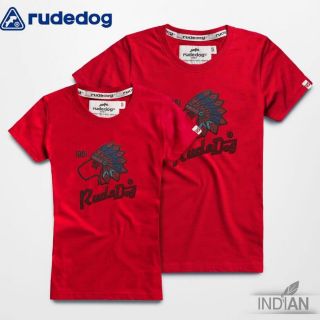 Rudedog เสื้อยืด รุ่น Indian สีแดง