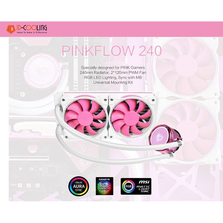 ID-COOLING PINKFLOW 240 ระบบระบายความร้อนCPU | Shopee Thailand